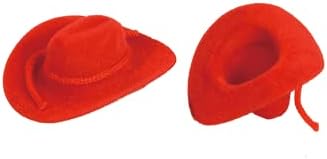 Calcastle Craft 12 יחידות מיני קאובוי כובע חתונה מערבית מעדיפה קישוט