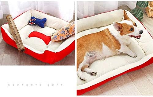 Taimowei מיטת כלב נוחה בגודל בינוני, מיטת כלב בגודל בינוני מיטת חיות מחמד רכה ונוחה, ספה גדולה ובינונית