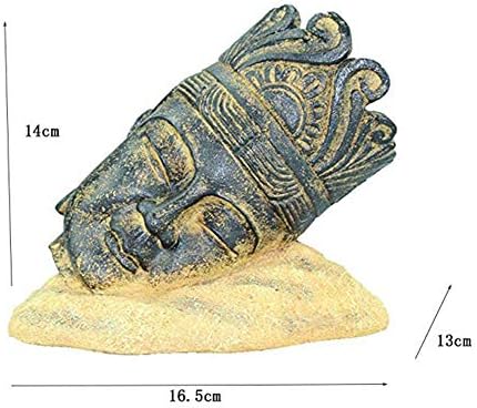 קישוטי טנק דגים של אומם בודהה פסל יד קישוטי אקווריום