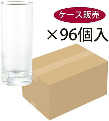 東洋 佐々 木 ガラス Toyo Sasaki Glass 05111 כוס זכוכית, כוס ארוכה, תוצרת יפן, בטוחה למדיח כלים, בערך. 10.1 fl