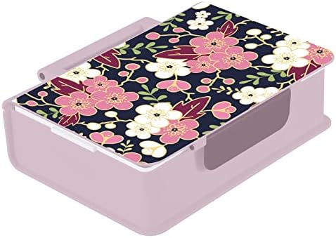פרחי פריחת דובדבן של Alaza Flroal Sakura Bento Bento קופסת ארוחת צהריים ללא BPA מכולות ארוחת צהריים חסרות דליפה