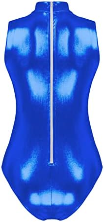 Yeahdor's Shint's Shinte Metallic Sepald גולף גולף גוף גוף אחד מחולק ללא שרוולים לבגדי בגד גוף בגד גוף