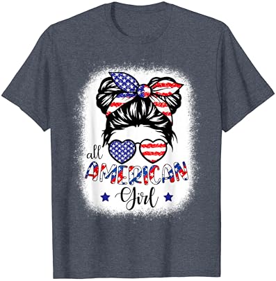 כל אמריקאי בנות 4 ביולי מולבן חולצות בת ארהב חולצה