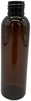 4 עוז אמבר קוסמו בקבוקי פלסטיק -12 מארז בקבוק ריק למילוי חוזר-שמנים אתריים - ארומתרפיה / כובע טוויסט