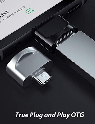 Tek Styz USB C נקבה ל- USB מתאם זכר תואם ל- LG V40 ThinQ שלך עבור OTG עם מטען Type-C. השתמש במכשירי הרחבה