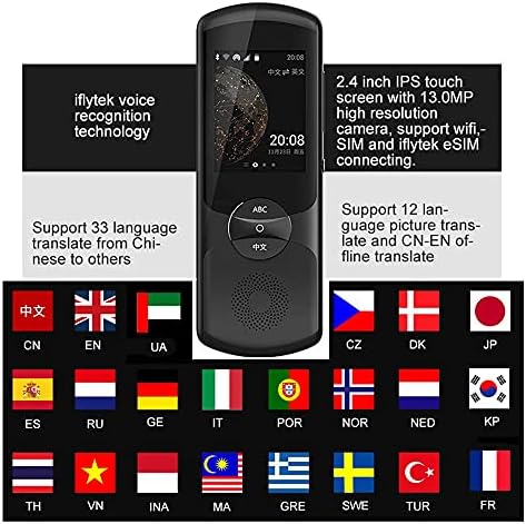 לירוקסון 2.0 מתרגם קול שפות בזמן אמת מתרגם מיידי קול עם מצלמה 13 מגה פיקסל שיאוי 2.0