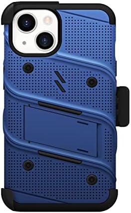 צרור זיזו בולט לאייפון 14 מארז עם שרוך הנרתיק של מגן מסך קיקקטנד - כחול