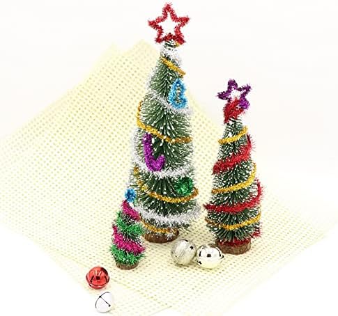 CCHUDE 4 לחמניות מטאליות חוט גרלנד חוט חג המולד חבלים חבלים נצנצים סרטי טינסל חוטי טינסל צבעוניים לחג