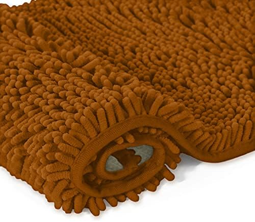 סט מחצלת שטיח אמבטיה יוקרתית-שטיח אמבטיה קטיפה רך במיוחד שטיחי אמבטיה מקלחת סט 23 על 36 אינץ', חומר מיקרופייבר
