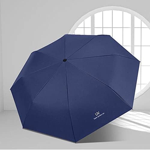 מטריה קלת משקל וחסונה מתקפלת נגד רוח גברים ונשים גשם ברור שימוש כפול ויניל מטריית שמש קרם הגנה