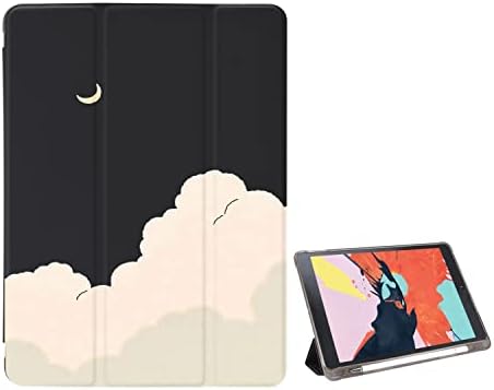 ירח חמוד iPad Pro 12.9 מארז 2021/2020 מארז לילדה ילדה, קריקטורה אנימה ipad Pro 5/4 Gen ארבעה-פינה