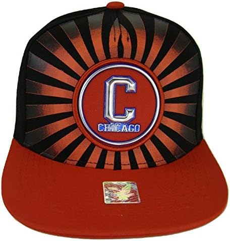 כובע בייסבול סנאפבק מתכוונן בסגנון פסים של שיקגו לגברים