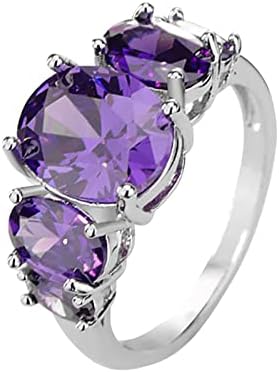 העליות והמורדות טבעת עבור חבר נשים מתכוונן טבעות אמטיסט טורמלין טבעת פופולרי מעודן טבעת פשוט