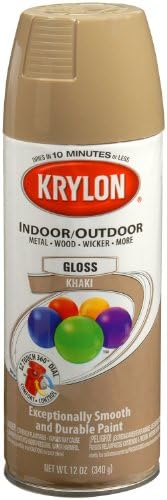 Krylon K052110807 צבע קולורמאסטר + פריימר, גלוס, באנר אדום, 12 גרם.