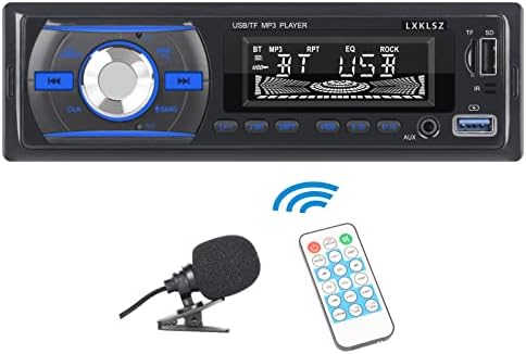 LXKLSZ אוטומטית רדיו רדיו סטריאו Bluetooth יחיד DIN LCD רדיו שמע עם בקרת אפליקציות MP3 נגן תומך בידיים חינם
