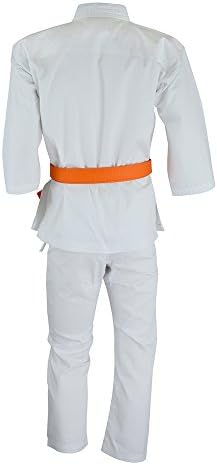 טוויסטר קרב ללבוש תפר כפול מקצועי אימוני אימונים חזק סטודנטית Karate GI, משקל בינוני 8oz