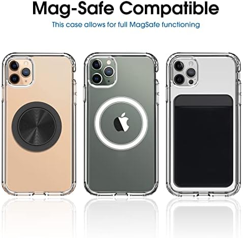 מארז טלפון סלולרי של Amcase, תואם ל- Magsafe, iPhone 11 Pro Max, תומך בטעינה אלחוטית, פוליקרבונט, פוליאוריטן