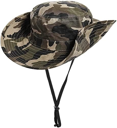 נשים גברים Boonie Sun Hat כובע פישר כובע - כובע דיג מוצק ספארי כובע ג'ונגל לטיולי קיץ