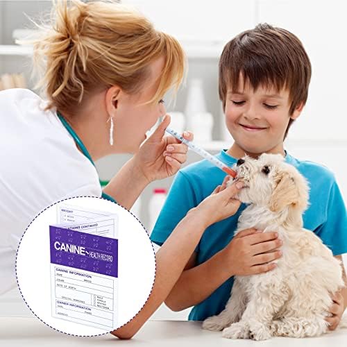 48 חבילה כלב חיסון שיא ספר גור חיסון שיא כרטיס מתקפל גור חיסונים ירה שיא כלבים בריאות שיא חוברת