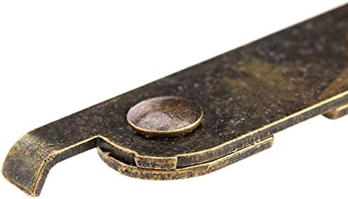 2 יחידות ריהוט ברזל ציר מכסה ברונזה עתיק תומך צירים לתכשיטים תכשיטים ארון חזה דלתות ארון מטבח צירי מכסה
