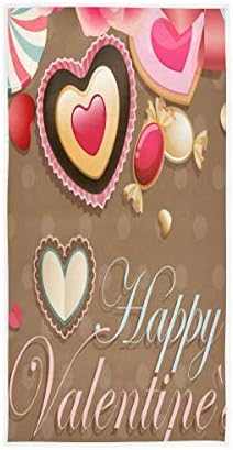 Alaza Alaza's Valentine מגבת יד מגבת יוגה כושר כותנה כותנה מגבות ספא ​​מגבות סופגות רב תכליתי למטבח