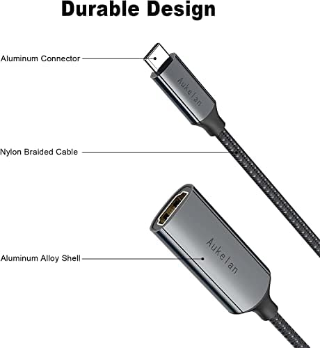Aukelan USB C ל- HDMI מתאם יציאה יחידה עיצוב קומפקטי עם 4K@30Hz פלט Thunderbolt 3 ל- HDMI מתאם