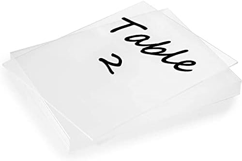 10 מארז 8 על 10 בשלט אקרילי שקוף חלבית לחתונה, כרטיס ישיבה לשולחן