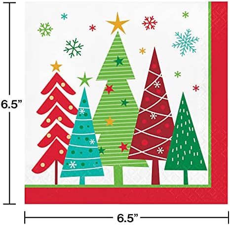 המרה יצירתית כיף חג חג המולד מפיות, 6.5 x 6.5, רב צבעוני