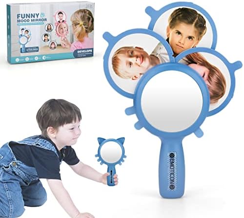 Beetoy אוטיזם צעצועים חושיים משחק מראה לילדים, מראה פלסטיק עם צעצועים לטיפול במשחק, צעצועים לאוטיזם לילדים