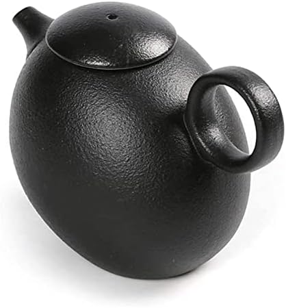 קומקום משרדי עיצוב יצירתי עיצוב יצירתי לא סדיר קרמיקה שחורה קרמיקה קטנה סיר יחיד פילטר ביתי תה הכנת תה
