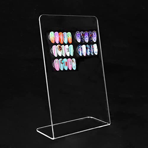 נייל טיפ תצוגת לוח-אקריליק נייל טיפ מראה מחזיק נייל אמנות דוכן תצוגת ג ' ל פולני צבע דוכן תצוגת
