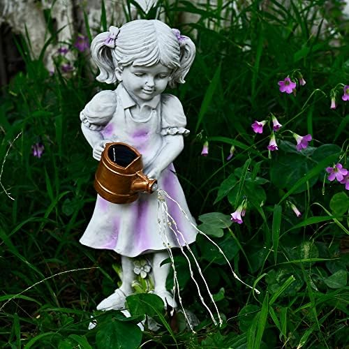 פויאקג'י סולארי פסלי פיות גן פיות חיצוניים עיצוב אטום למים, פסלוני מלאך לחצר, פטיו, דשא, מרפסת, מתנה לחימוני