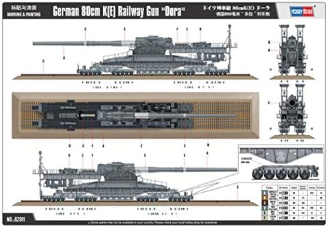תחביב בוס גרמנית 80 סמ רכבת אקדח 'דורה' רכב דגם בניין ערכת עבור 14 שנים כדי 18 שנים