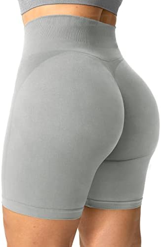 יוריאו מגביר מכנסיים קצרים לנשים Scrunch חלק 7.5 מכנסי אימון פעילים של חדר כושר קצרים