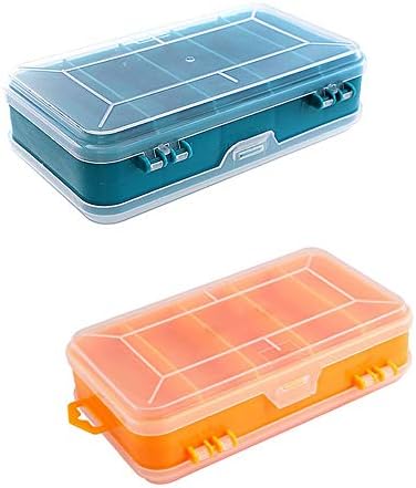 חלקי כלים 13 רשתות ברגים שקופים ניידים תיבת אחסון קופסת אחסון כפול -פונקציונלי מארז Case Plastic Case