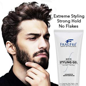ג'ל שיער Fragfre לגברים מחזיק 8 גרם - ג'ל סטיילינג לגברים לסגנונות שיער אגרסיביים - ניחוח חינם