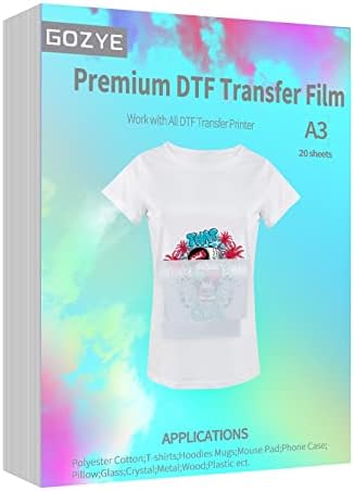 סרט העברת DTF Premium DTF-70 גיליונות נייר העברת חום לחיות מחמד להדפסה ישירה לסרטים על טקסטיל