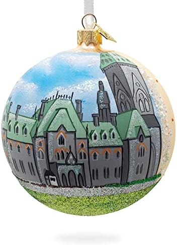 גבעת הפרלמנט והבניינים, אוטווה, קישוט חג המולד של כדור זכוכית קנדה 4 אינץ '