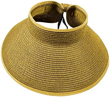 כובעי קש לנשים קרם הגנה קיץ כובע אש מזדמן כובע שמש חוף כובע גזים רחבים נסיעות חיצוניות של כובעי