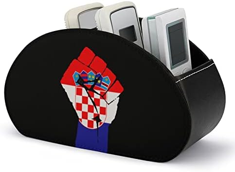 אגרוף מוגבה קרואטיה דגל שלט רחוק אחסון אחסון מארגן שולחן עבודה רב-פונקציונלי עם 5 תאים