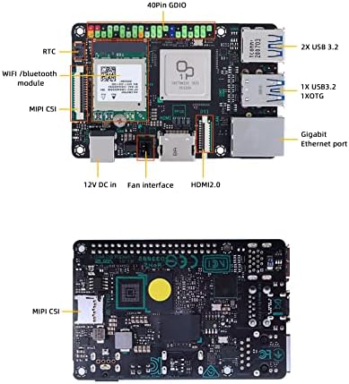 לוח טינקר 2S 6 ליבות 2.0 GHz Rockchip RK3399 מחשב לוח יחיד 4GB RAM 16GB EMMC תמיכה 4K DUAL-Display