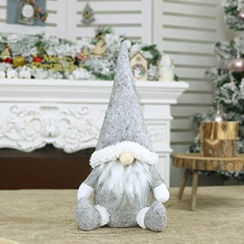עמוספון חג המולד שוודי גמד קישוט קישוט קטיפה סקנדינבי סנטה טומטה יושב בובת דמות חג המולד צעצוע מתנה לילדים