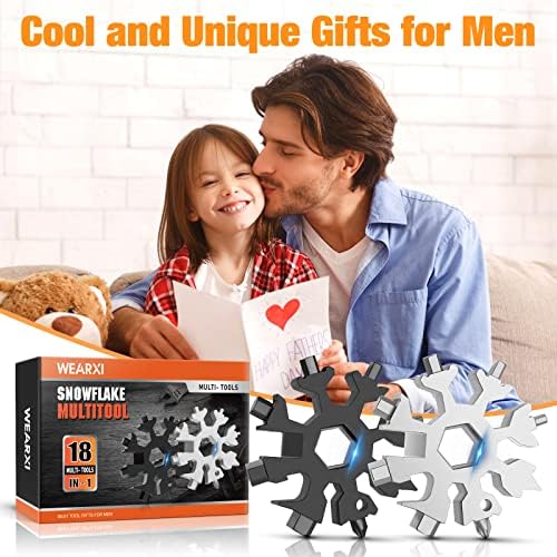מתנות ליום האב מהבת / בן, 18 ב-1 מתנות ריבוי כלי שלג לגברים, מתנות לגברים ייחודיות, מתנות לאבא, גאדג ' טים מגניבים