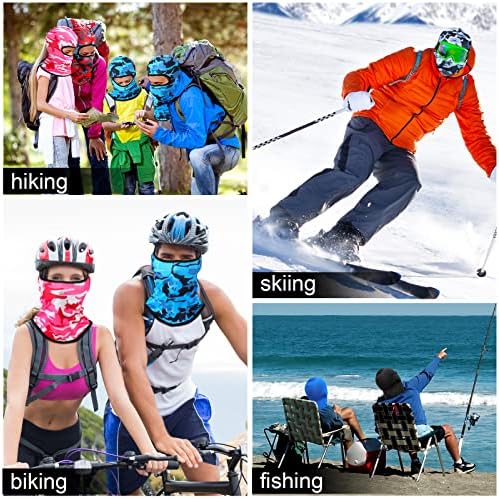 30 יח 'מסכת פנים סקי בלאקלאבה מסכת כיסוי פנים מלאה הגנת UV הגנה על צוואר קירור צוואר קיץ קיץ לגברים