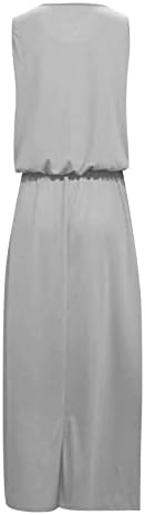 שמלות קיץ של Zefotim לנשים 2023 ללא שרוולים או צוואר חתיכה אחת כשירה רופפת כושר מזדמן חוף אלגנטי