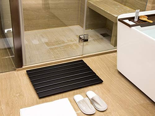 מחצלת אמבטיה במבוק של גובם, גדולה במיוחד, 31.50 x 18.35 x 1.3 אינץ ' - מחצלת רצפה ללא החלקה לחדר אמבטיה,