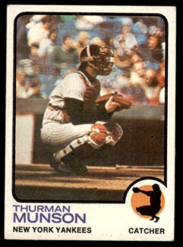1973 Topps 142 Thurman Munson New York Yankees VG+ Yankees