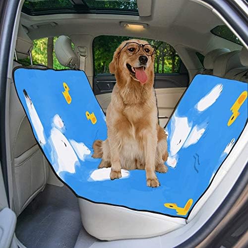 מותאם אישית צף גל עיצוב סגנון הדפסת רכב מושב מכסה לכלבים עמיד למים החלקה עמיד רך לחיות מחמד רכב מושב