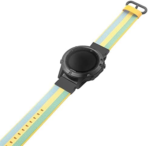 Buday 22 ממ ניילון Watchband עבור Garmin Fenix ​​6 6x Pro Strap Strap Fenix ​​5 5plus 935 S60 Quatix5