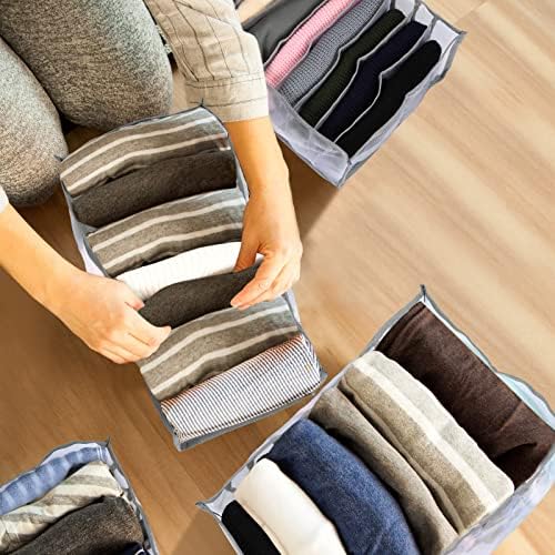24 יחידות ארון בגדים ארגונית ארון מארגני מתקפל רחיץ מגירת חוצצים בגדי מגירה ארגונית בגדי ג 'ינס